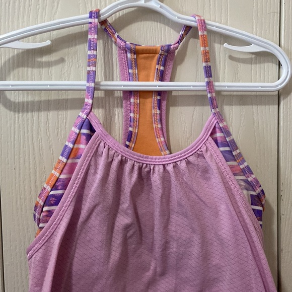 Ivivva Pale Pink over Purple, Orange & White Double Dutch Tank Top - Picture 2 of 6